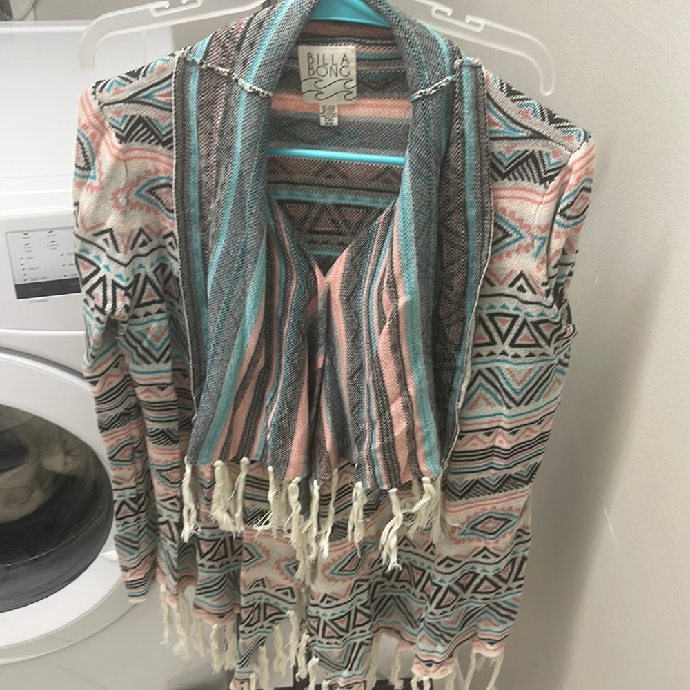 Open wrap style sweater by Billabong